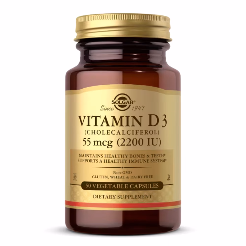 Solgar Vitamin D3 55MCG (2200 IU) 50 Veg Capsules 1
