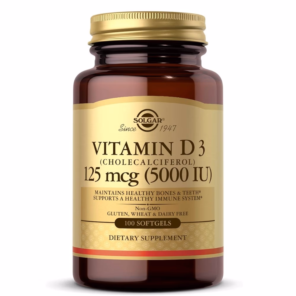 Solgar Vitamin D3 5000 IU 120 Veg Capsules