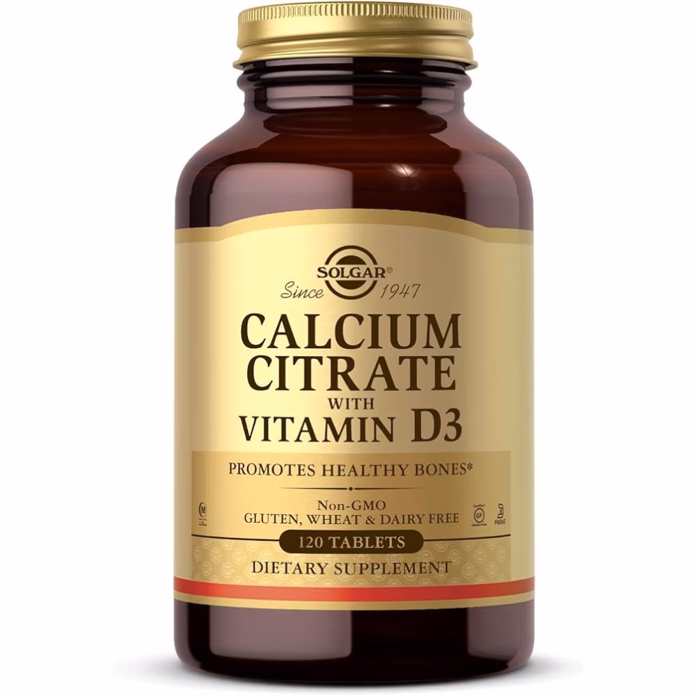 Solgar Calcium Citrate with Vitamin D3 120 Tabs
