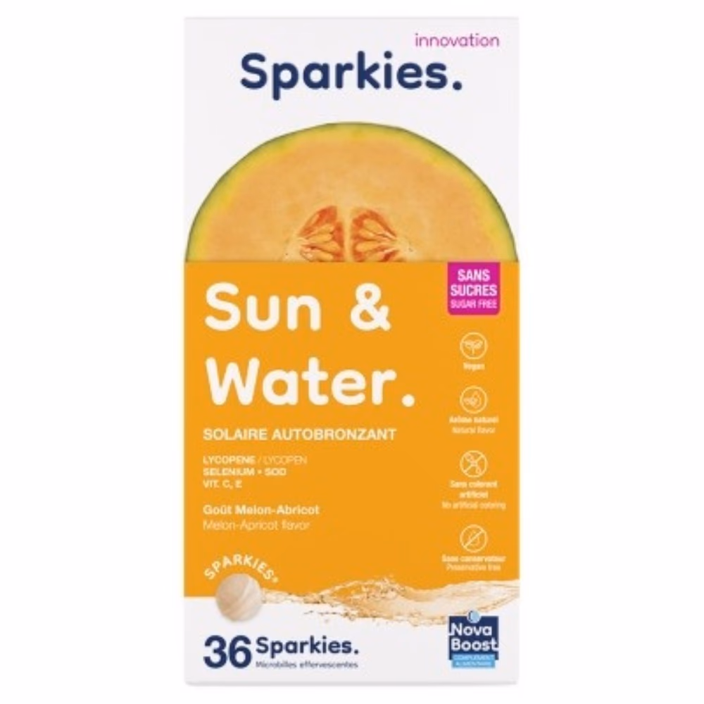 Sparkies Sun and Water Effervescent SF Melon Apricot Flavor