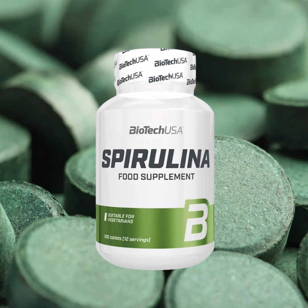 BioTechUSA Spirulina 100 Tablets: Natural Superfood for Antioxidant, Detox & Immune Support 2