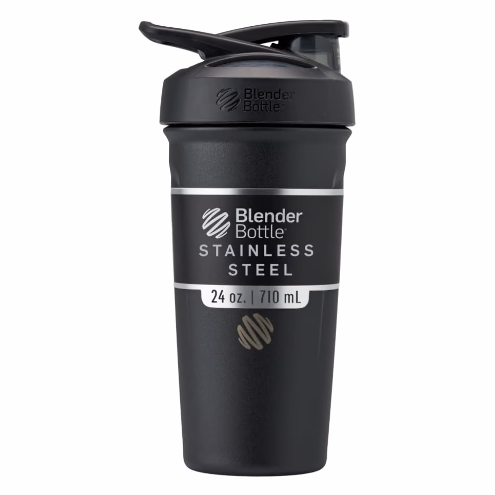 Blender Bottle Strada Steel FC Black 24oz