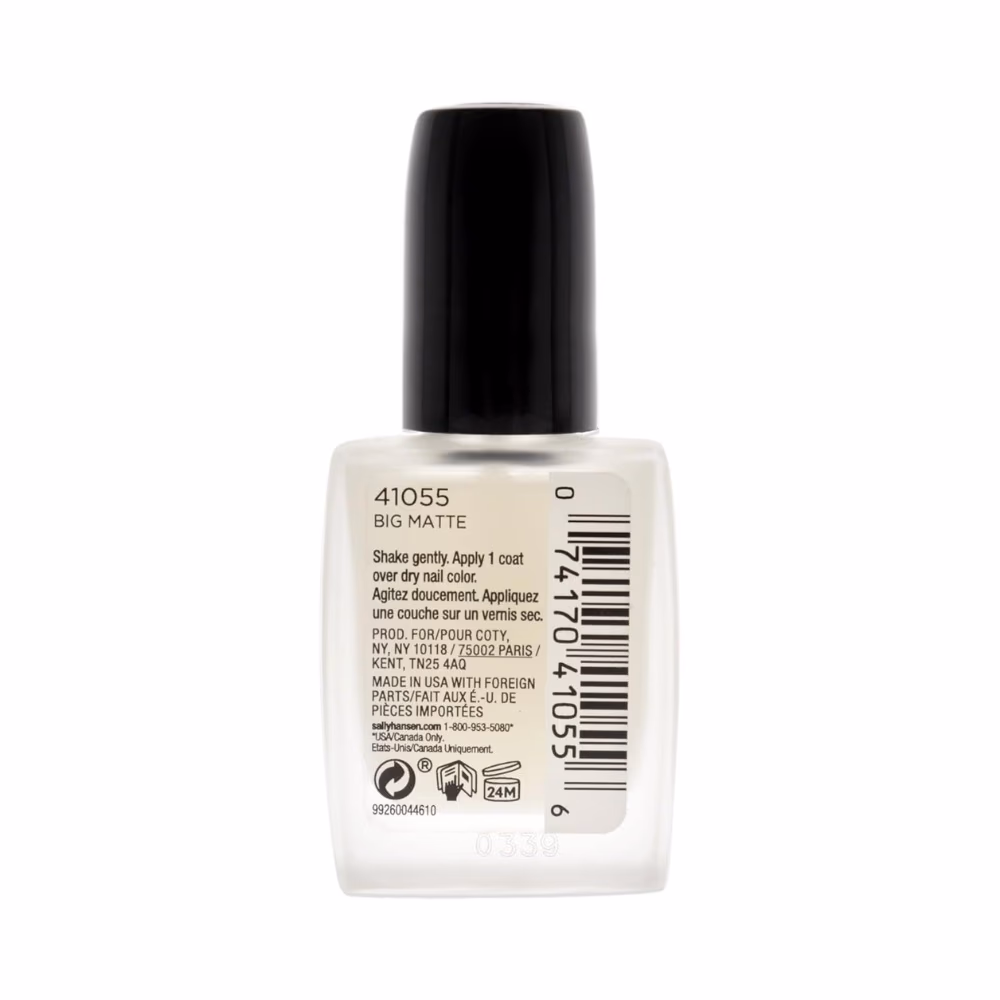 Sally Hansen Big Matte Top Coat 41055 Nail Polish 11.8ml 2