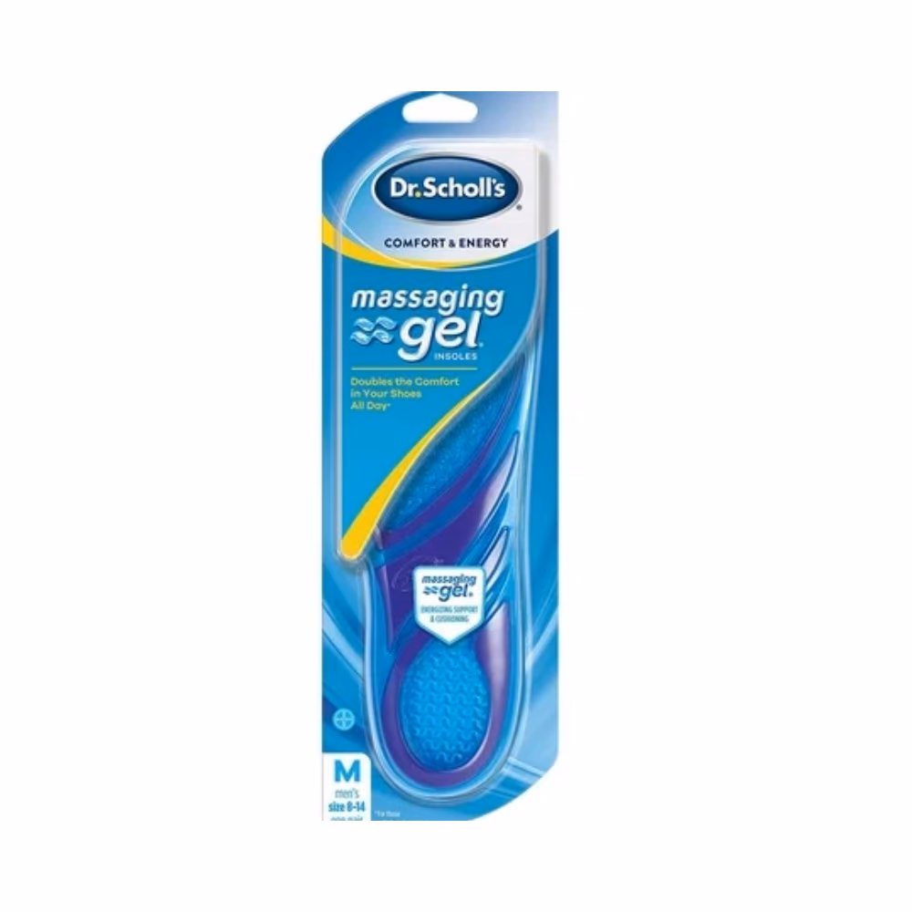 Scholl Comfort Massaging Gel Insoles Men 8-14 1