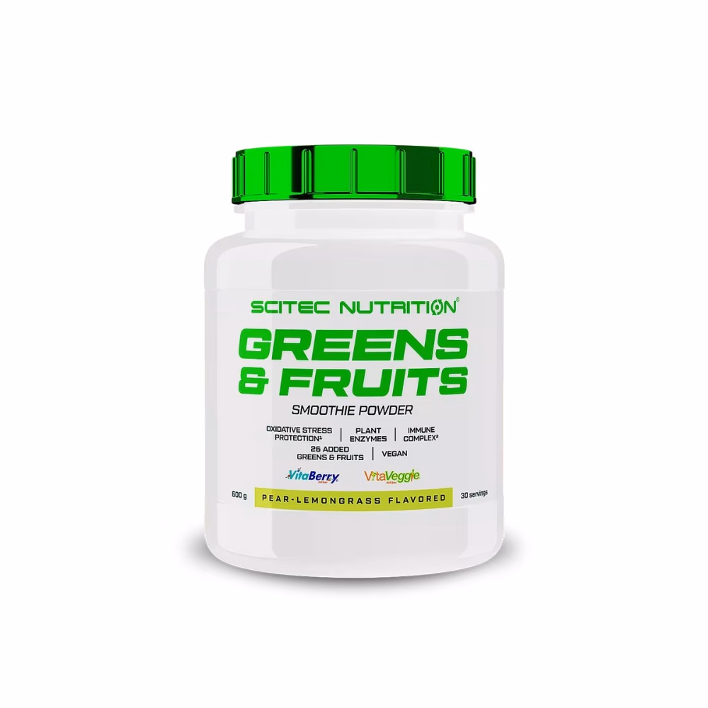 Scitec Greens & Fruits Pear Lemongrass Powder 600g