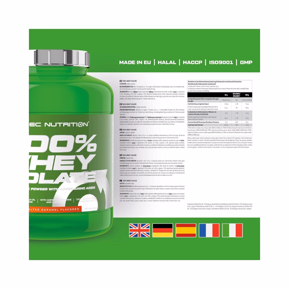Scitec Whey Isolate Salted Caramel 2000g 2