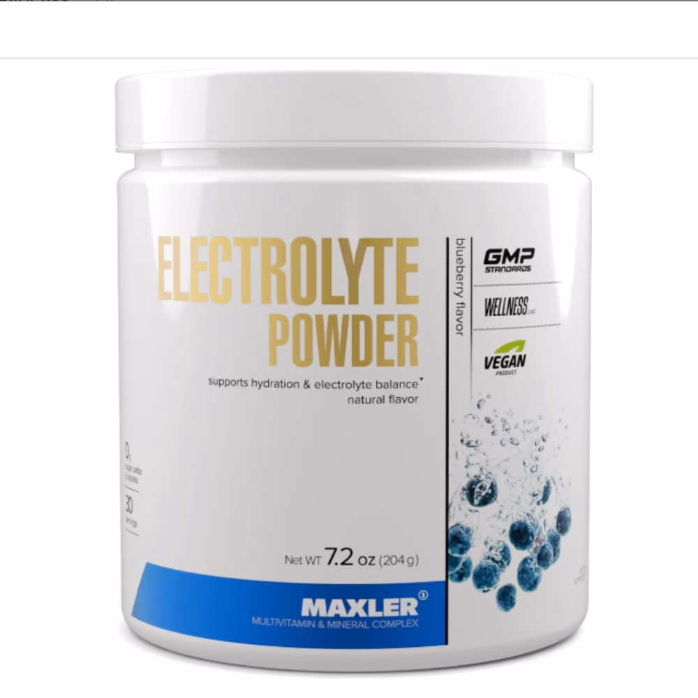 Maxler Electrolyte Powder –Blueberry Flavor,204g