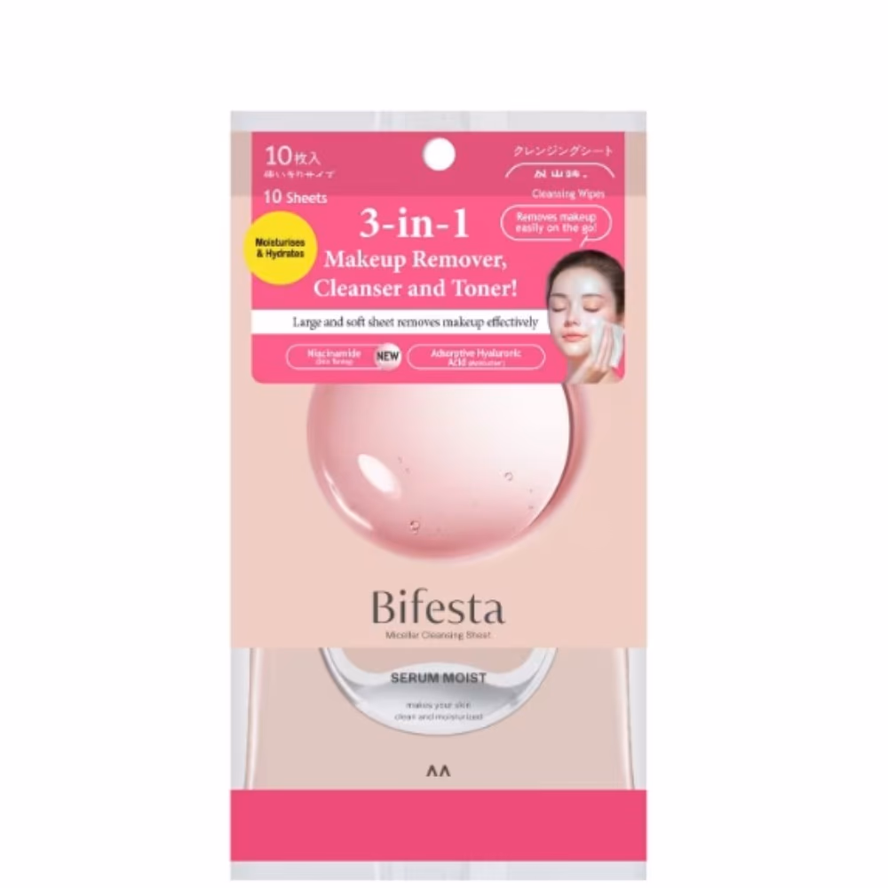Bifesta Serum Moist Micellar Cleansing Sheet – 10 Sheets