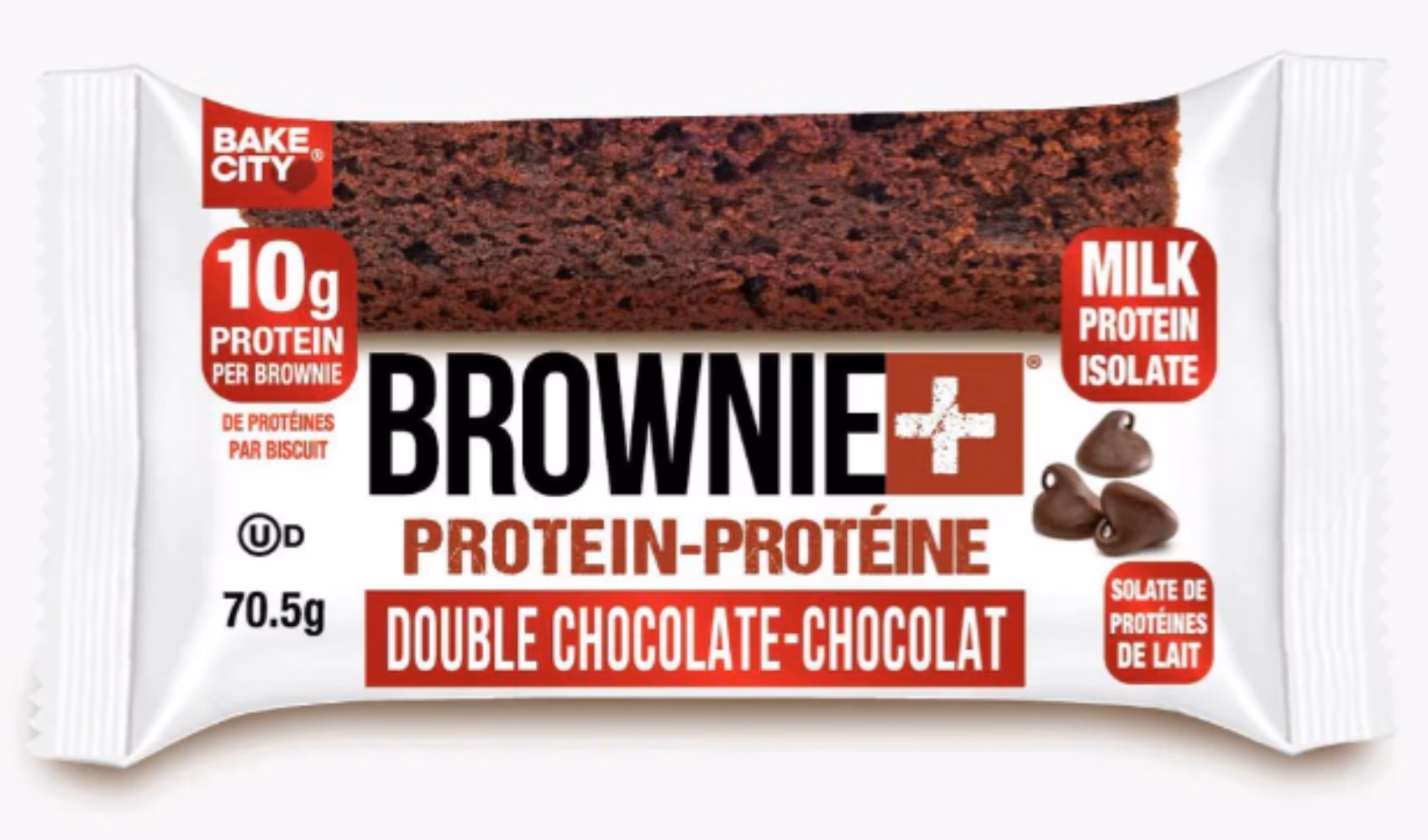 Bake City Brownie + Protein Double Chocolate (70.5g) 1