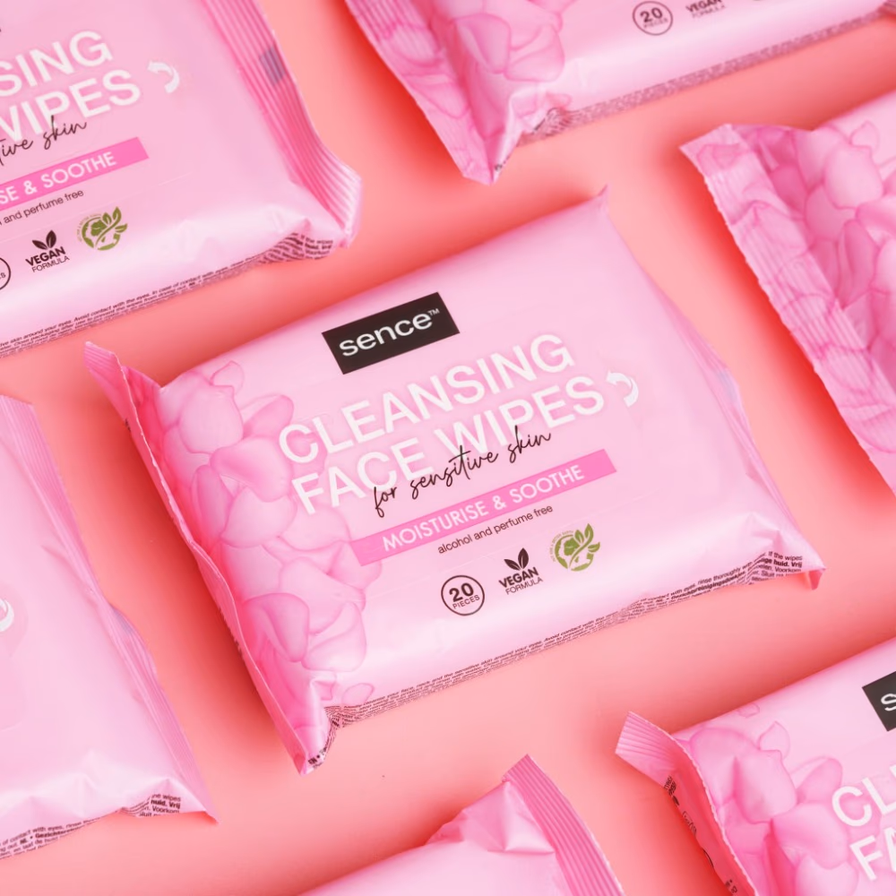 Sence Cleansing Face Sensitive Skin - 20 Wipes 2