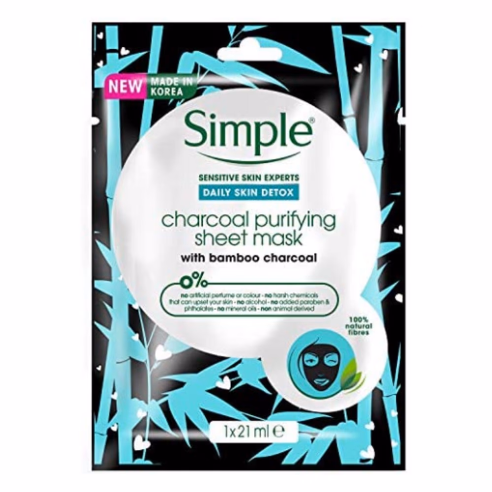 Simple Charcoal Purifying Sheet Mask 21ML