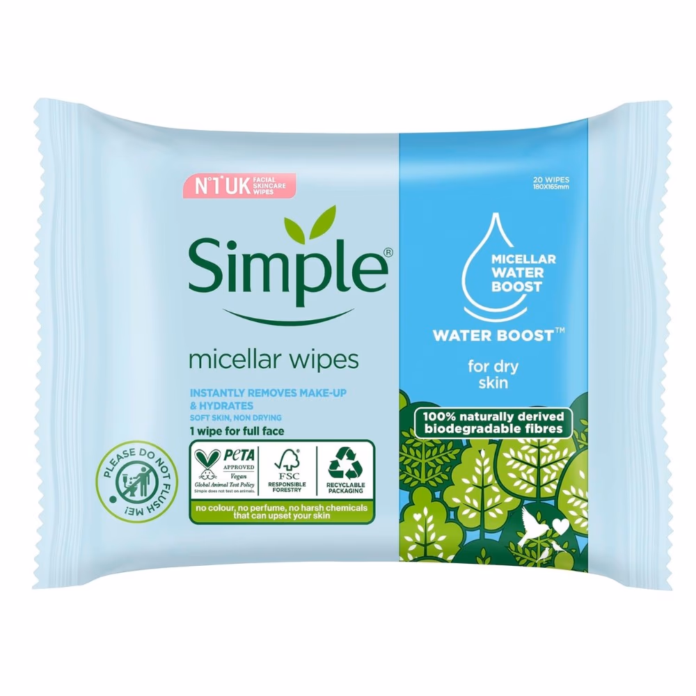 Simple Micellar Wipes 20S