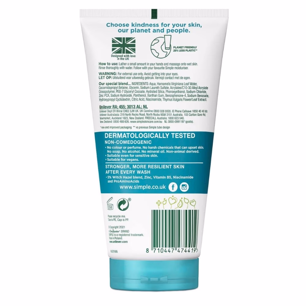Simple Purifying Gel Wash 150ML 2