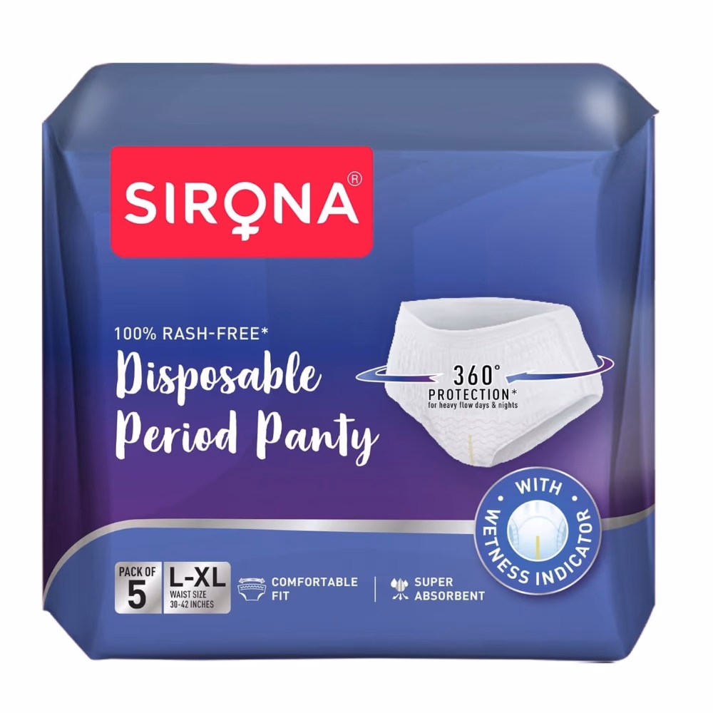 Sirona Disposable Period Panty L-XL 5S 1
