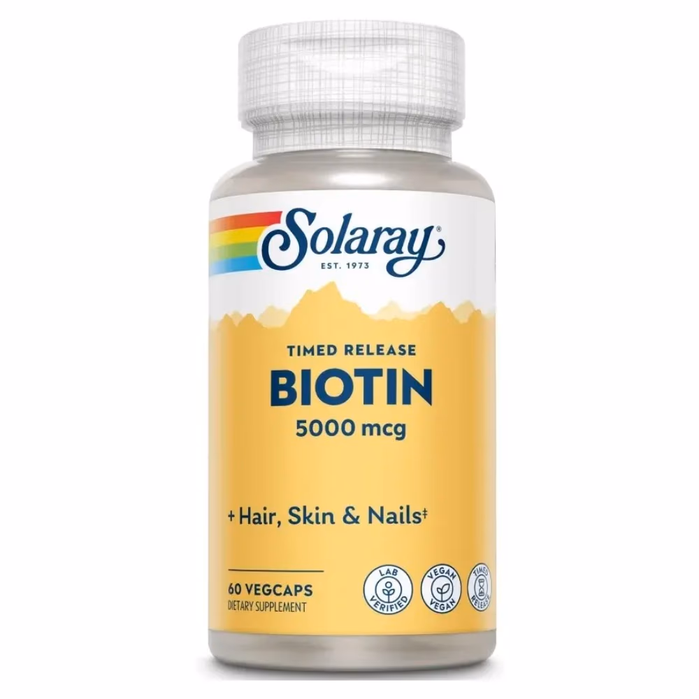 Solaray Biotin 5000mcg 60 Veg Caps