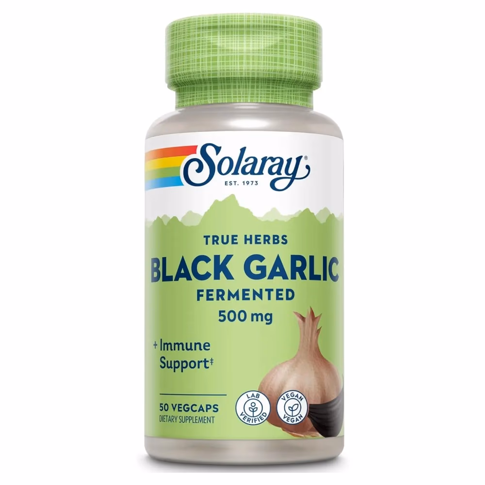 Solaray Fermented Black Garlic 500mg -50 Capsules 1