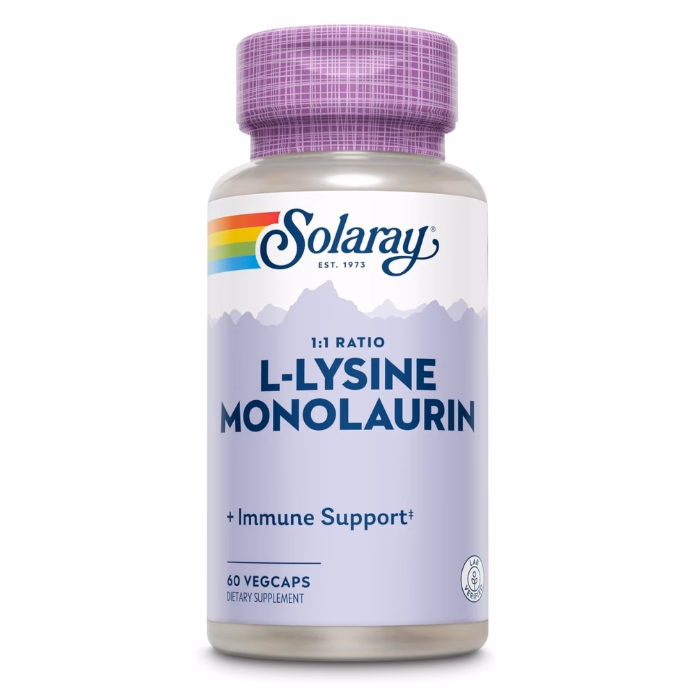 Solaray L-Lysine Monolaurin Cap 60s