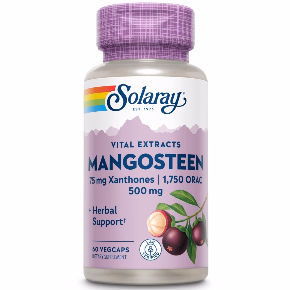 Solaray Mangosteen Fruit Extract 500mg -60 Capsules