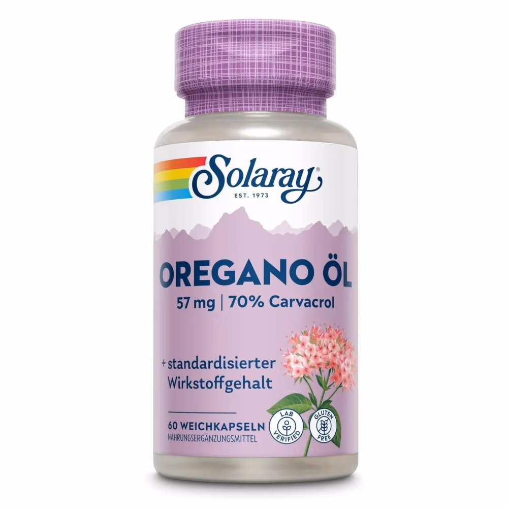 Solaray Oregano Oil Aerial Extract 57mg-60 Softgels