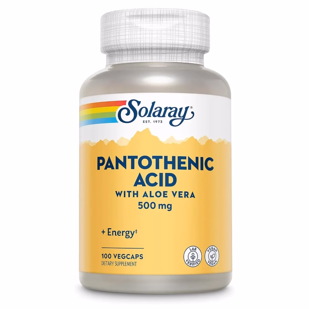 Solaray Pantothenic Acid 500 mg – 100 Capsule