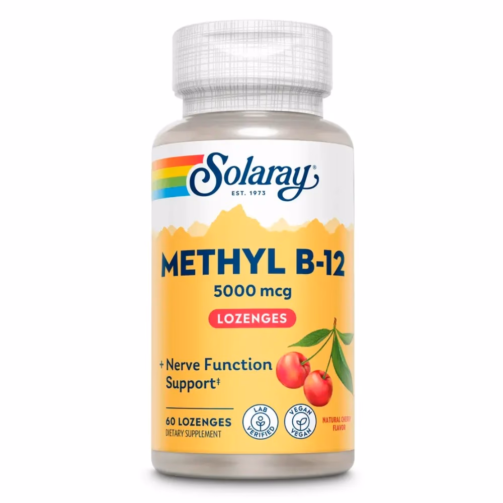 Solaray Vitamin B-12 5000mcg -30 Lozenges