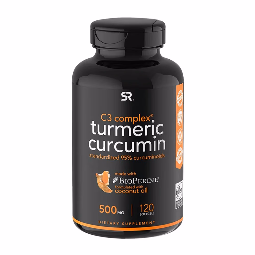 Sports Research C3 Complex Turmeric Curcumin 500mg 120 Softgels 1