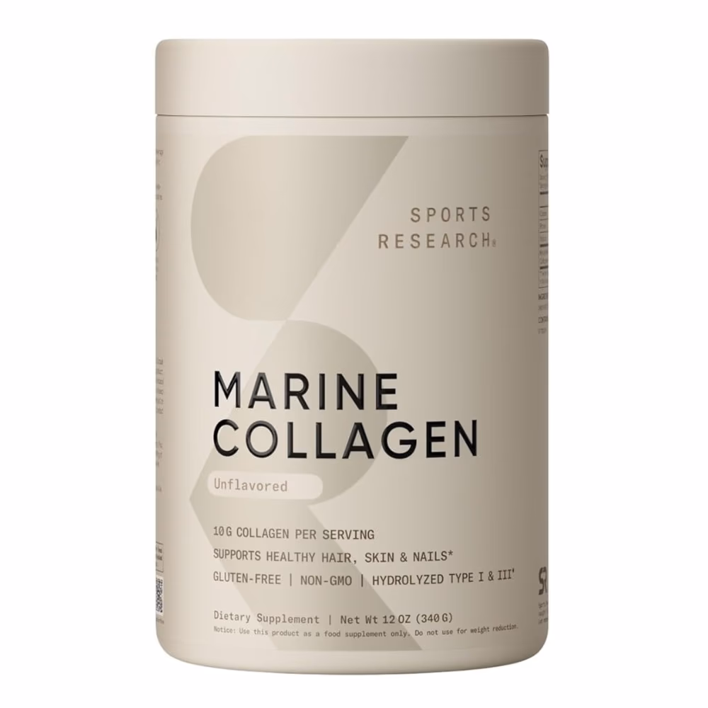 Sports Research Marine Collagen Peptides Unflavored 340g