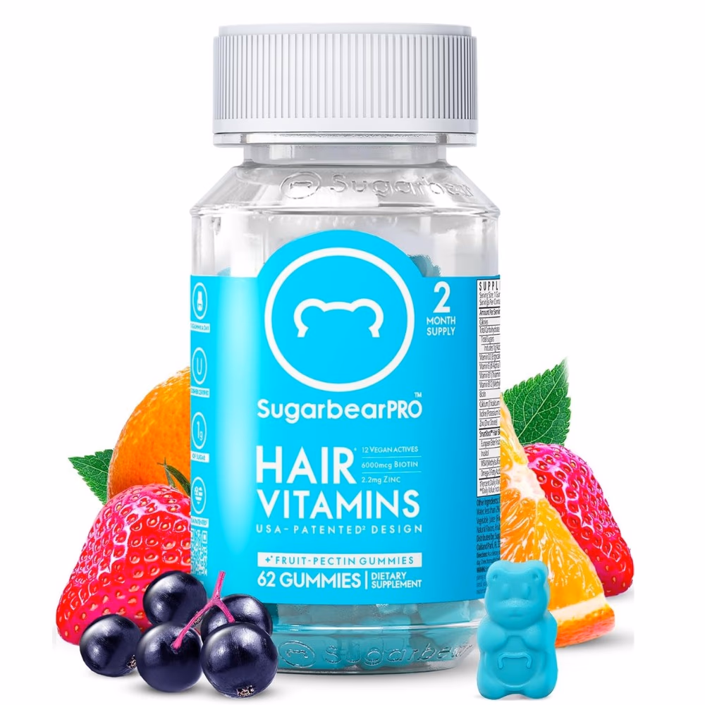 SugarBear Pro Hair Vitamins 62 Gummies