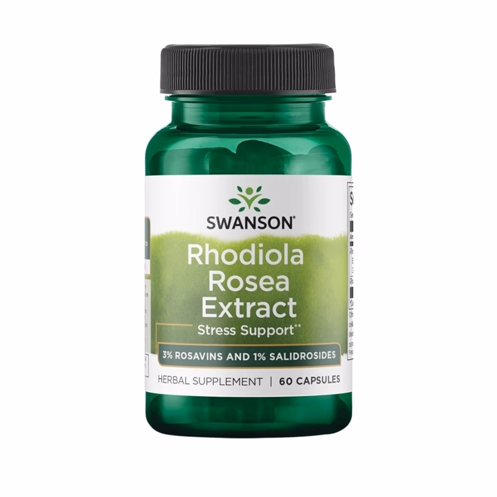 Swanson Rhodiola Rosea Extract 60 Capsules