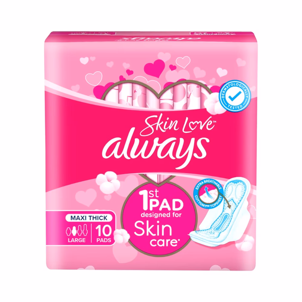 Always Skin Love Maxi Thick Regular Large 10s