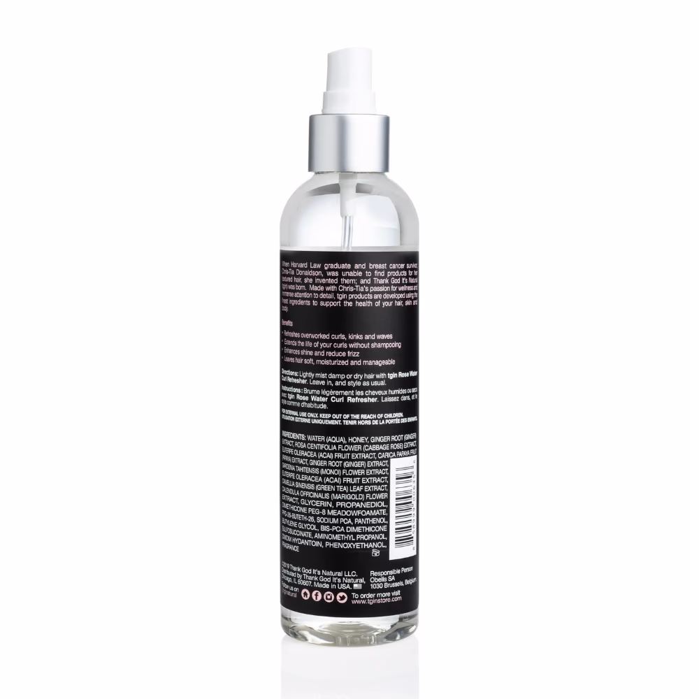 Tgin Rose Water Curl Refresher 236ml 2