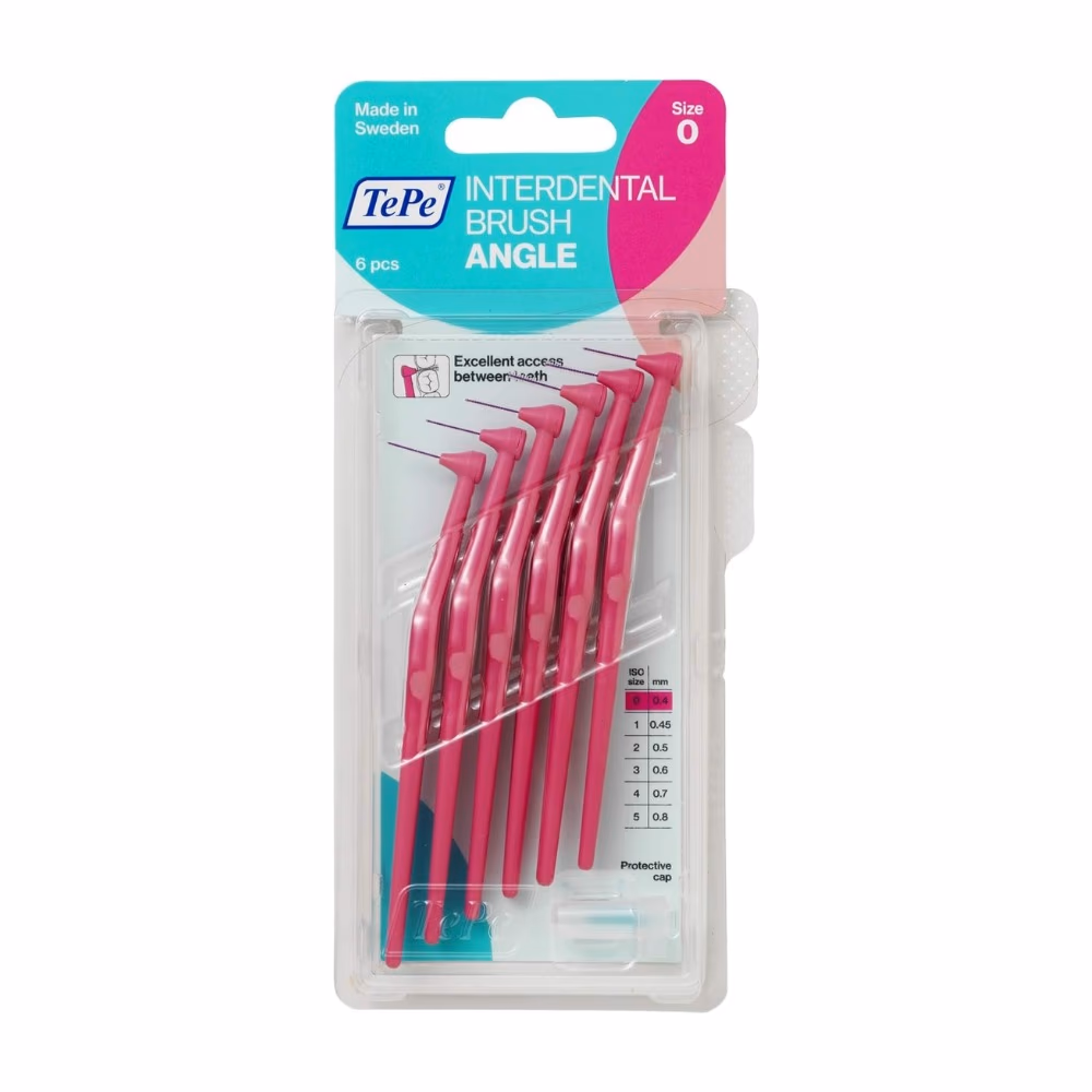 Tepe Size 0 Angle Pink 6 Interdental Brushes 1