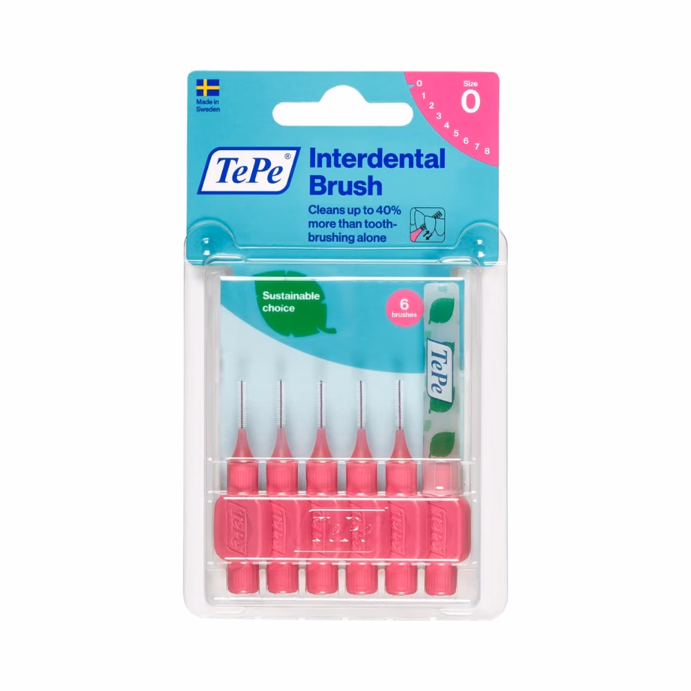 Tepe Interdental Brush Size 0 Pink - 6  Interdental Brushes 1