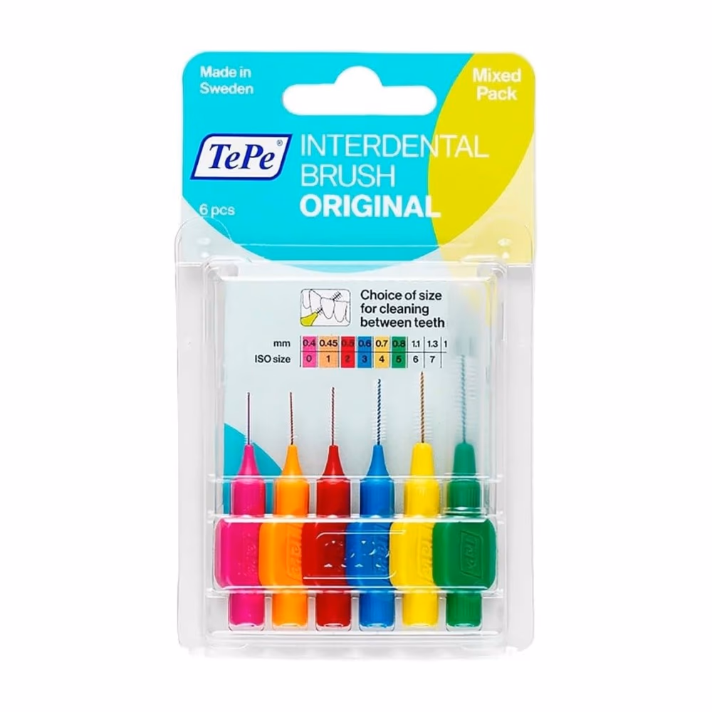 Tepe Interdental Brush Size 0-5 Mixed Pack – 6 Pieces