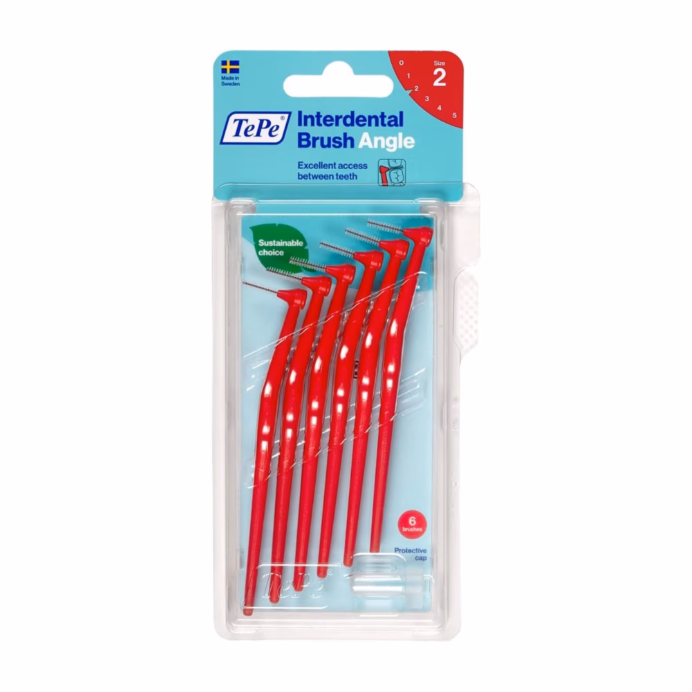 Tepe Interdental Brush Size 2 Angle Red 6 Pieces