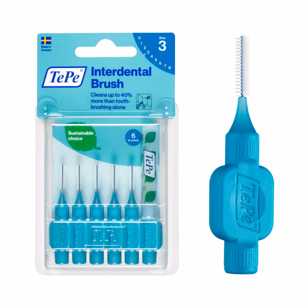 Tepe Interdental Brush Size 3 Blue 6 pieces