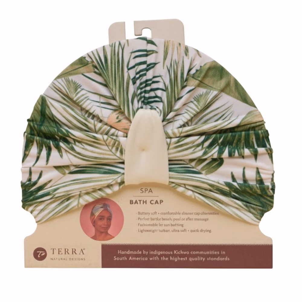Terra Spa + Bath Cap Scrunchie  1