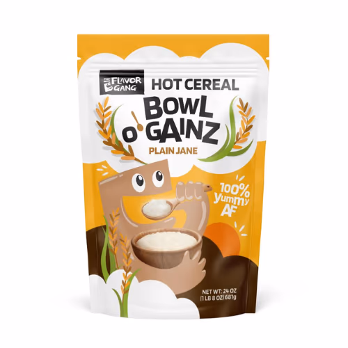 The Flavour Gang Hot Cereal Bowl Gainz Plain Jane 681g