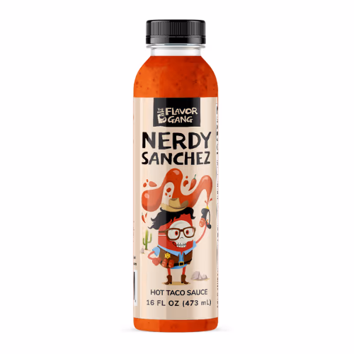 The Flavour Gang Nerdy Sanchez Hot Taco Sauce 473ml