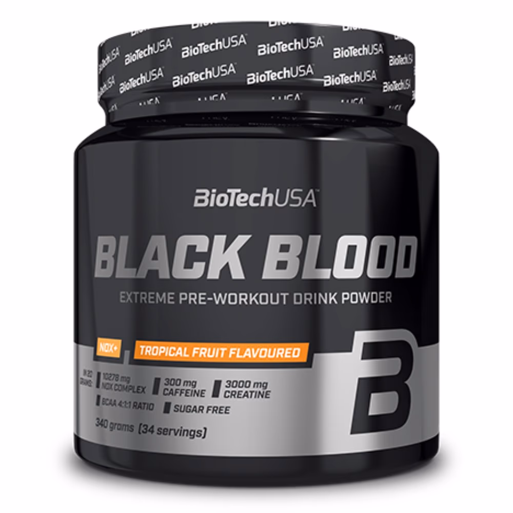 BioTechUSA Black Blood NOX Tropical Fruit 330gm 1