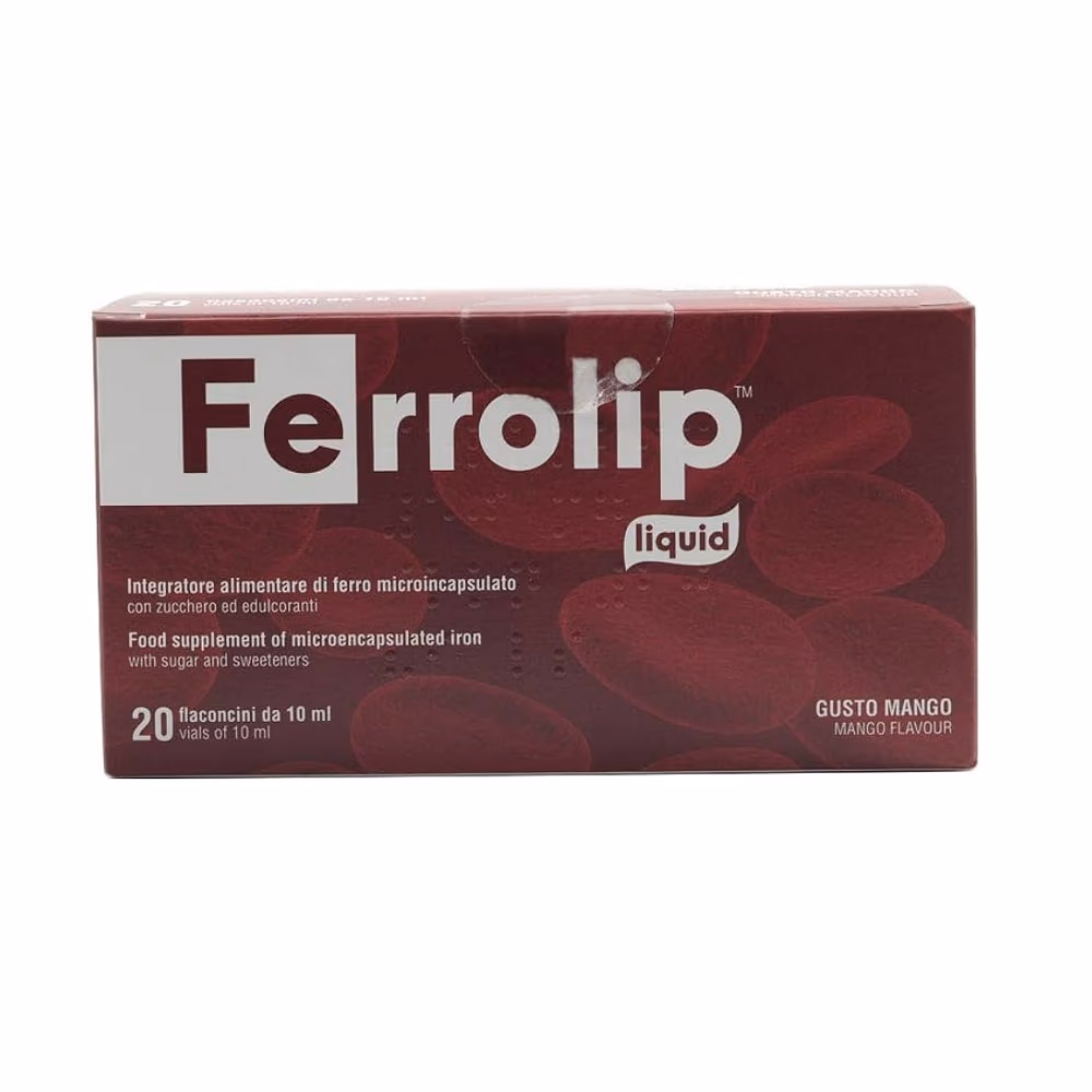 Ferrolip Liquid Iron Mango Flavour 10ml Vials 20s 1