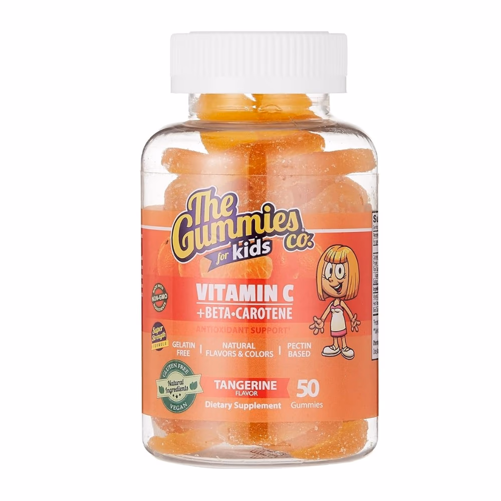 The Gummies Kids Vitamin C + Beta Carotene Tangerine Flavour – 50 Gummies