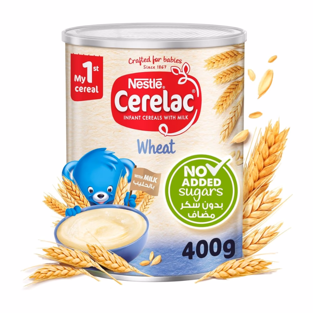 Nestle Cerelac Wheat 400g – Iron Fortified Baby Cereal with Essential Nutrients 1