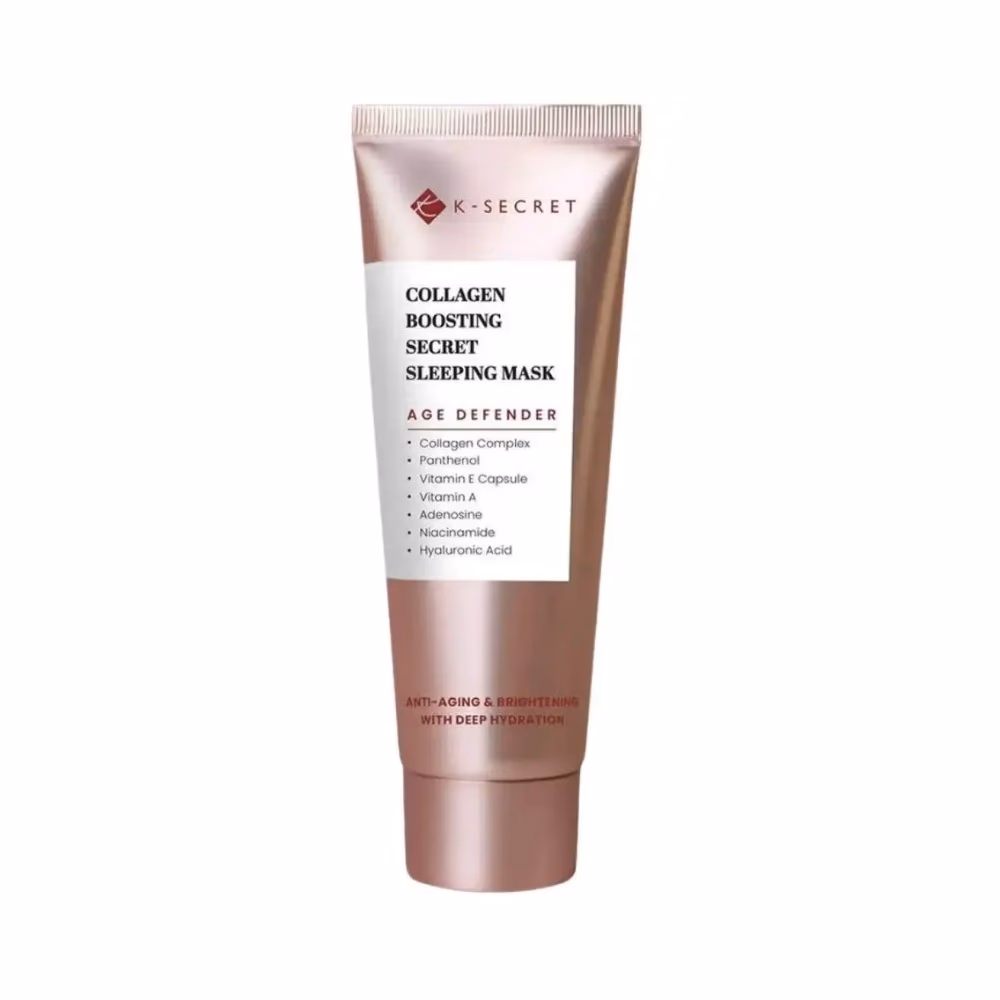 K-SECRET Collagen Boosting Secret Sleeping Mask 60ml – Nourishing, Overnight Mask With Collagen-Boosting Ingredients To Hydrate, Firm, And Revitalize Skin While You Sleep. 1