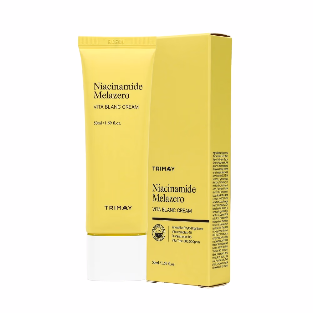 Trimay Niacinamide Melazero Cream 50ml – Brightening, Tone-Correcting Cream With Niacinamide and Melazero To Fade Dark Spots, Even Skin Tone, and Enhance Radiance. 1