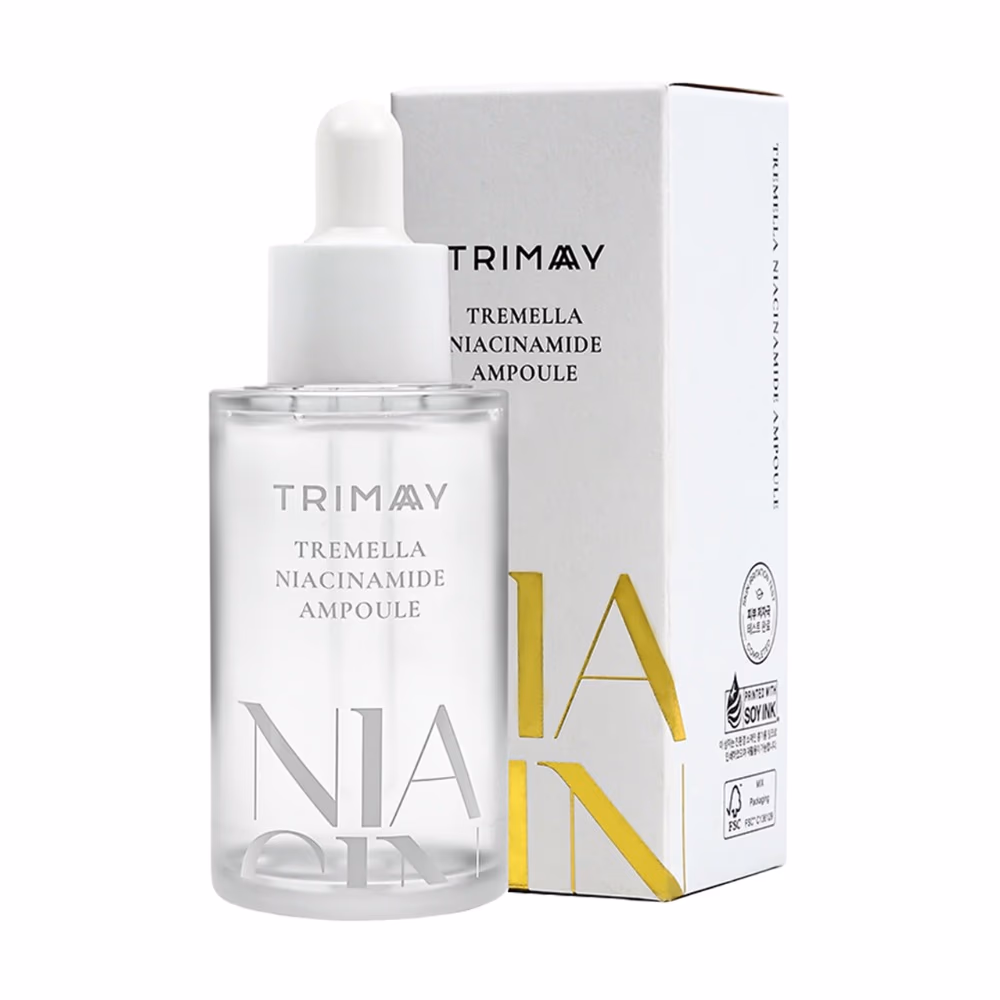 Trimay Tremella Niacinamide Ampoule 50ml – Hydrating, Brightening Ampoule With Tremella Mushroom Extract and Niacinamide To Boost Moisture, Even Skin Tone, and Improve Radiance. 1