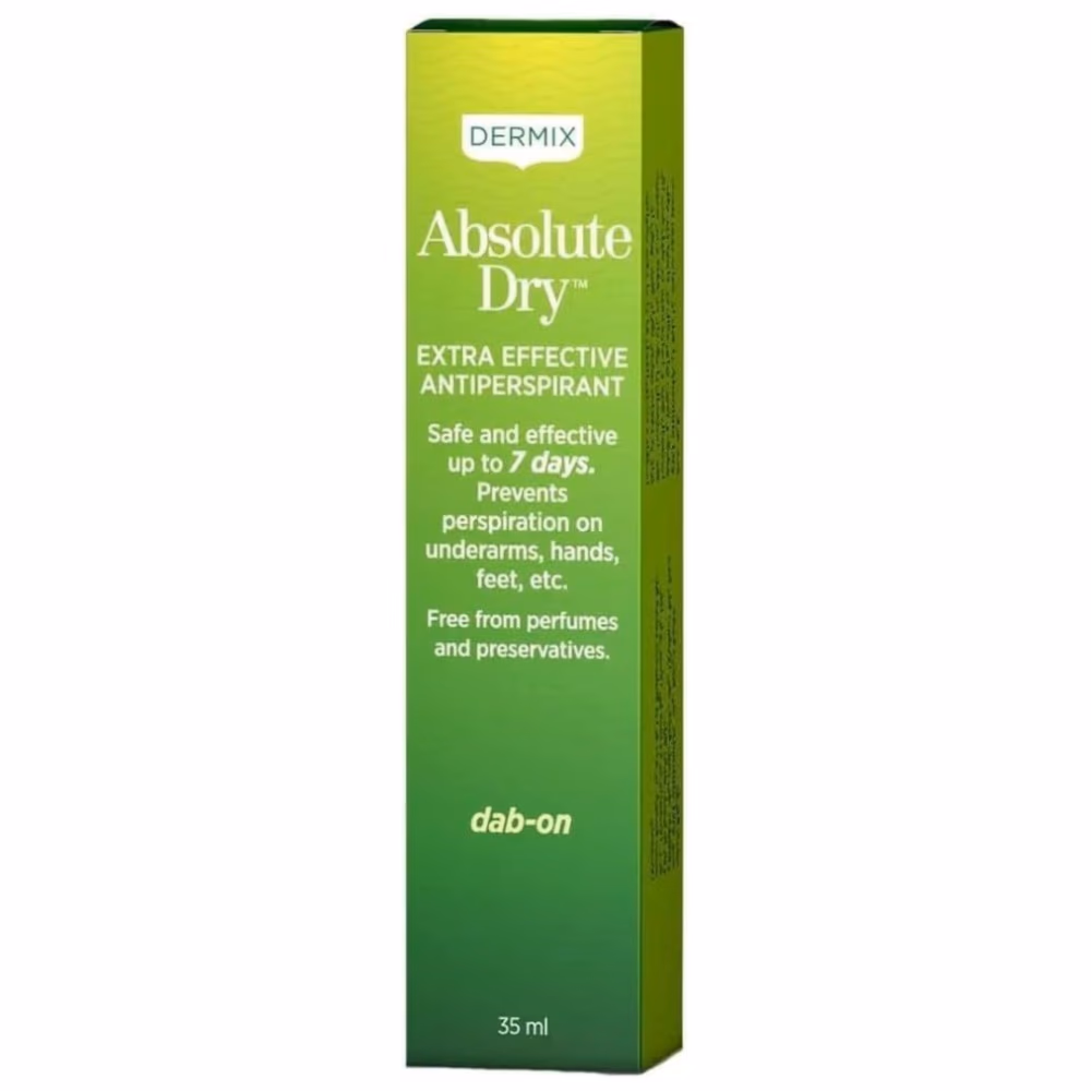 Dermix Absolute Dry 35ml - Powerful antiperspirant for excessive sweating 1