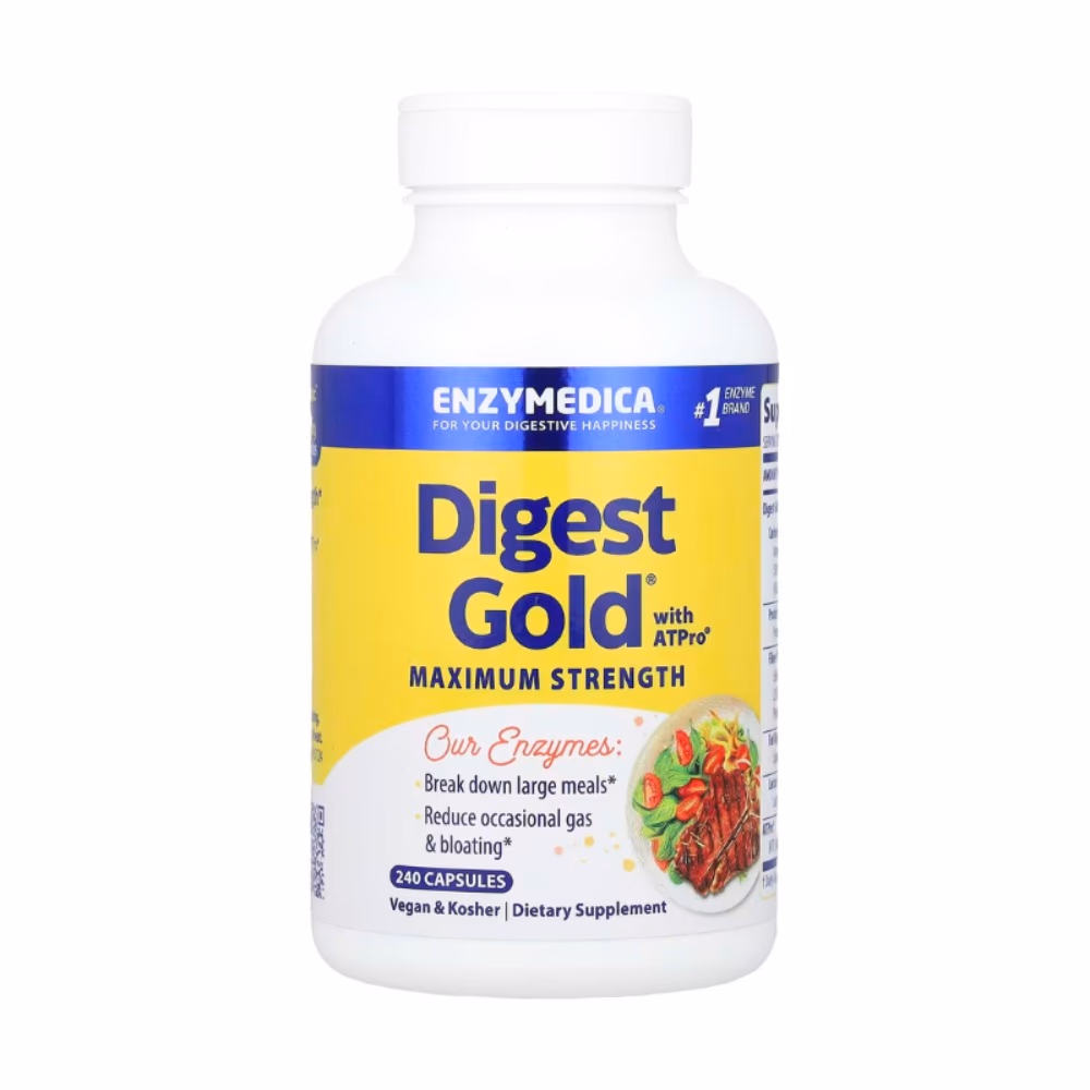 Enzymedica Digest Gold 45 Capsules – Advanced Enzyme Formula for Optimal Digestion