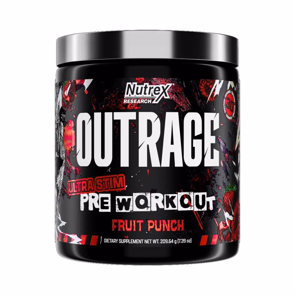Nutrex Outrage Ultra Stim Pre-Workout Fruit Punch 210g 1