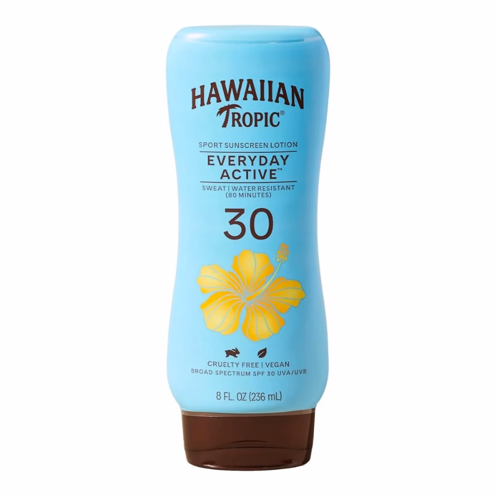 Hawaiian Tropic Everyday Active Sunscreen Lotion SPF 30, 236ml | Lightweight, Water & Sweat Resistant Sun Protection